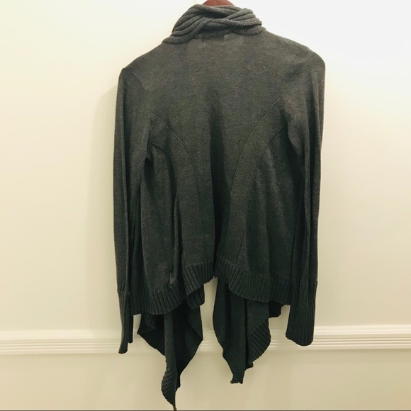 Anthropologie Shae Cardigan Sweater Medium gray cotton - Picture 2 of 11